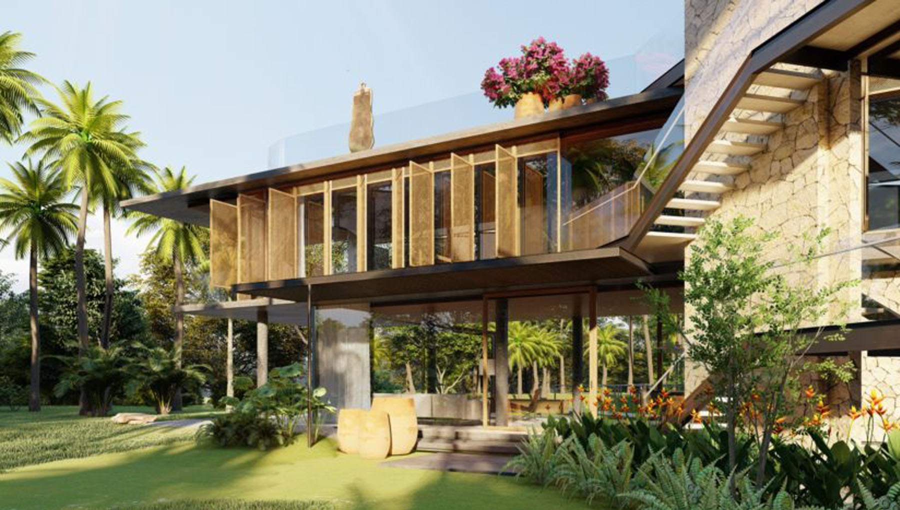 Thiết kế nhà đẹp: Đẹp mê mẩn với Biệt thự sân vườn