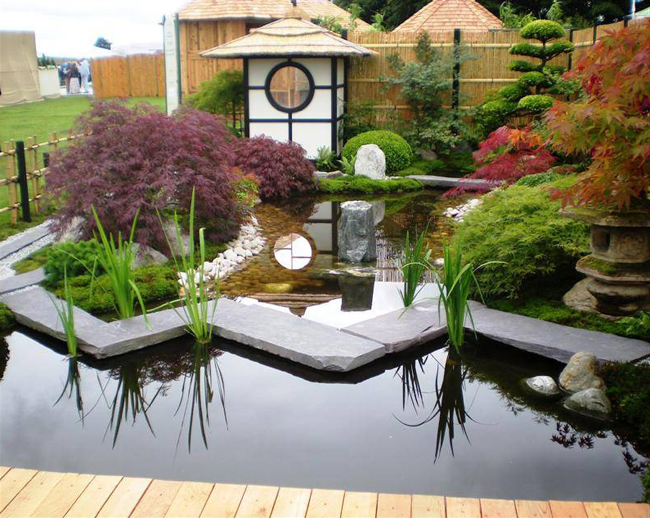 Thi công sân vườn kiểu Nhật mang đậm nét Á Đông